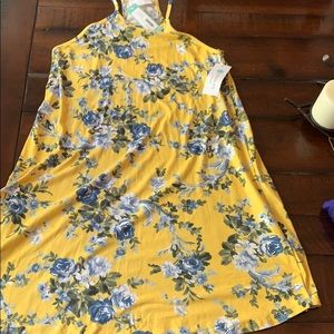 French Grey floral dress